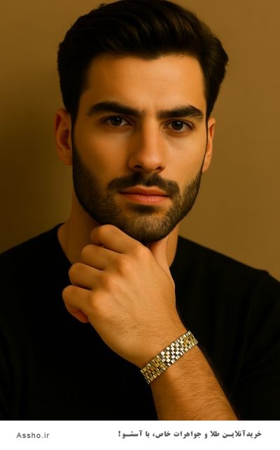 دستبند طلای رولکس مردانه با قیمت عمده